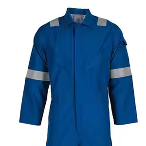 Trajes de trabajo con aislamiento general de algodón ignífugo personalizados para hombres Overoles ignífugos de seguridad de alta visibilidad Impermeables de la mejor calidad - Product Image 5