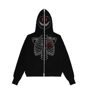 Nuevas Sudaderas con Cremallera Completa para Hombre, 100% Algodón, Color/Talla Personalizables, Transpirables, de Secado Rápido, Forro Polar de Alta Calidad para Otoño - Product Image 6