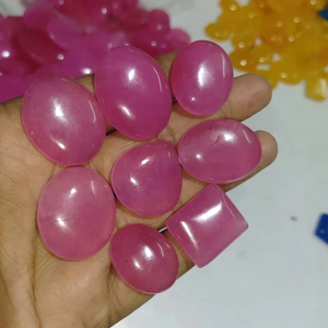 Cuentas de ojo de gato coloridas de cristal baratas con forma de mezcla, venta al por mayor, cabujón de piedra negra plana, precio al por mayor, fabricación de joyas de piedras preciosas, - Product Image 1