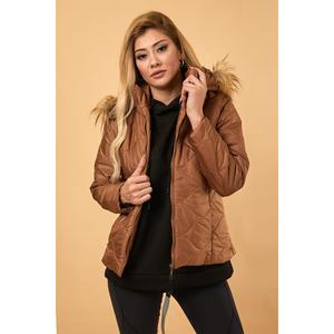 Chaqueta Corta Acolchada Estilo Trench, Prenda Exterior Elegante - Product Image 2