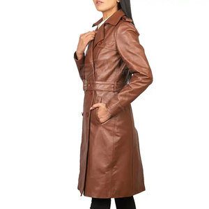 Abrigo de Cuero para Mujer, Diseño Clásico, Cómodo para Uso Diario, Viajes y Temporada de Invierno - Product Image 3