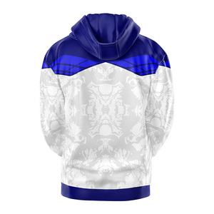 Sweat-shirts à capuche surdimensionnés pour hommes personnalisés, imprimés par sublimation, respirants, en polyester, séchage rapide, anti-rides, logo sur le devant - Product Image 5