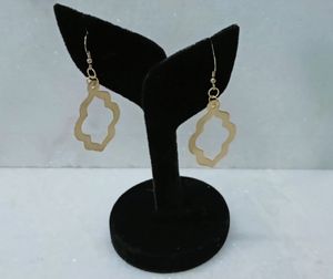 Boucles d'oreilles et bracelets fantaisie en laiton, élégants, en métal doré antique, à facettes, accessoires de bijoux pour les soirées - Product Image 3