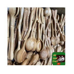 Cuillère en bois naturel élégante pour la cuisson, remuer et servir des ustensiles de cuisine écologiques durables faits à la main pour un usage quotidien - Product Image 5