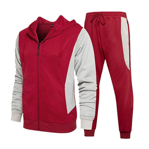 Conjunto Jogger polar con capucha para hombre, chándal con cremallera en color sólido con pantalla DTF DTG y sublimación de impresión digital - Product Image 3