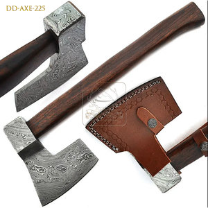 Wholesale Outdoor Bushcraft Damascus Steel <b>Axe</b> Viking Style DD-AXE221 Wood <b>Handled</b> Chopping <b>Axe</b> Cutting Hatchet Forest <b>Axe</b> 400mm - Product Image 5
