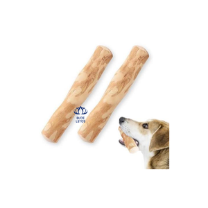 Jouets à mâcher en bois naturel BLUE LOTUS pour chiens de taille moyenne, design durable, saveur de catnip, utilisation intérieure et extérieure, style amusant - Product Image 1