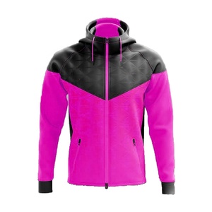 Pull-over pour hommes personnalisé grande taille avec poche logo brodé sweat-shirt élégant zippé confortable anti-rétrécissement sweats à capuche tricotés - Product Image 5