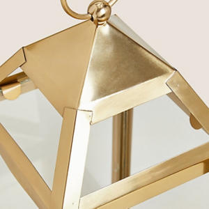 โคมไฟโลหะตั้งพื้นสำหรับเทศกาลคริสต์มาสสีเงินและสีทองขนาดมินิใช้ตกแต่งสวนที่วางเทียน - Product Image 6