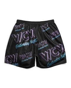 Double Couche Sublimation Plain 100% Polyester Street Wear Sets Sports Short Inseam Gym Blank Basketball Custom Mesh Men's Shorts - Product Image 1