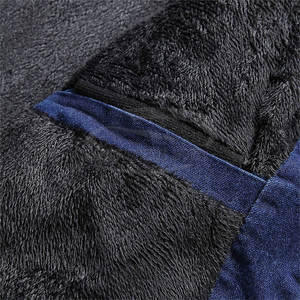 Chaqueta vaquera informal para hombre en color sólido estilo vaquero de un solo pecho con material de plumón chaqueta vaquera ligera de talla grande - Product Image 5