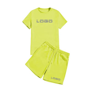 Ensemble de shorts pour hommes Vêtements d'été Ensembles de jogging pour hommes Manches courtes avec short Ensembles d'été pour hommes en coton - Product Image 6