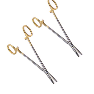 Pinzas Quirúrgicas de Ortodoncia Profesionales, Portaagujas Chapado en Oro, Punta TC, Acero Inoxidable Alemán, Manual, Reutilizable - Product Image 6
