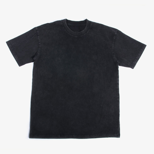 เสื้อยืดวินเทจฟอกสีแบบขายส่งสำหรับผู้ชาย ทรงโอเวอร์ไซส์ น้ำหนักเบา ผ้าฝ้ายเทอร์รี่ 100% แบบลำลอง ถักทอ พิมพ์ลายตามสั่ง - Product Image 1