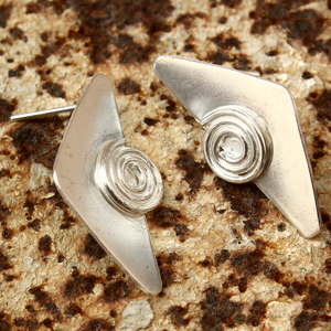 Stud Earrings <b>Sterling</b> <b>Silver</b> Coated Geometric Triangle Everyday Wear Party Fashion Jewelry for Women - Product Image 3