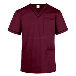 Gran oferta, uniformes de Hospital con cuello en V, uniformes médicos de enfermería, conjuntos de uniformes, camisetas de manga corta, uniforme de enfermera para mujer - Product Image 6