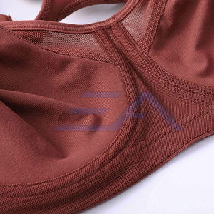 Soutien-gorge de sport pour femme fabriqué au Pakistan, à maintien élevé, écologique, respirant, avec logo frontal, bretelles réglables, en Spandex/Nylon, pour le yoga et les activités sportives - Product Image 6