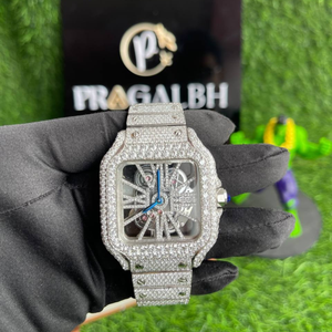 Montre Hip Hop Moissanite en diamant couleur or rose Prix de gros - Product Image 3