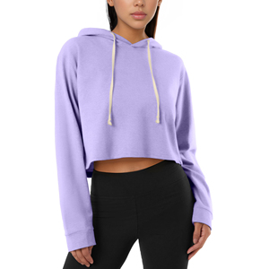 Sudadera con Capucha Corta Informal y Transpirable para Mujer, Nueva Moda de Otoño, Ropa de Forro Polar con Nombre de Marca Personalizado, Ropa Urbana Estampada - Product Image 1
