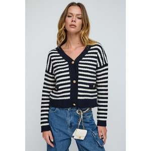 Cárdigan de punto a rayas - Product Image 1