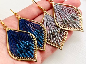 Hand made new stylish beaded Black <b>earring</b> Bohemian Black Fashion <b>Earring</b> Cute Pearl Drop Beads <b>earrings</b> by glowin fashion - Product Image 3