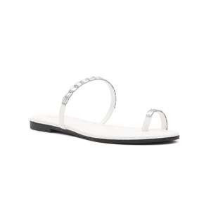 Sandales décontractées blanches à talons CL1267 - Product Image 3