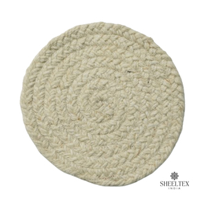 Tapis moderne antidérapant en laine tressée, tissé à la main, sur mesure, rond, réversible, à poils moyens, lavable, pour usage domestique, salon, nouveau design - Product Image 2