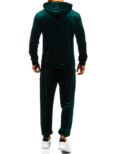 Breathable Windproof Quick Dry Men Regular Fit Elastic Waist Lightweight <b>Velvet</b> <b>Tracksuit</b> Customized Colors Logo Plain Gym Wear - Product Image 2