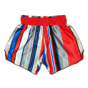 Pantalones cortos de Muay Thai de secado rápido en blanco y negro de alta calidad, cómodo Equipo de Boxeo personalizado, la ropa de artes marciales más buscada - Product Image 3