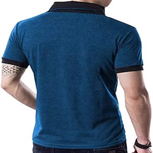 T-Shirt à col en V pour hommes, respirant, logo personnalisé, été, haute qualité, Offre Spéciale - Product Image 2