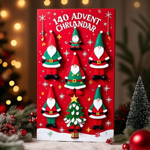Calendario de Adviento de Gnomos de 140 cm, Decoración Navideña - Product Image 3