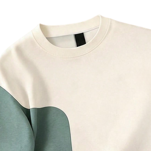T-shirt Homme Color Block Uni Personnalisé Décontracté Manches Courtes Col Rond Été Streetwear Mode Oversize Coton Doux Respirant - Product Image 5