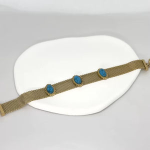 Moonriver Ladies' Must-Have Estilo bohemio Cadena de cuentas de acero inoxidable Tipo Gargantilla de moda Collar Pulsera con cuentas - Product Image 1