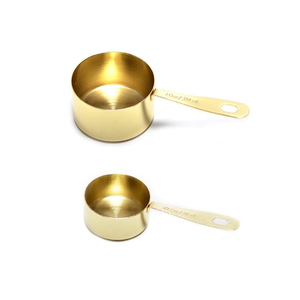 Cuchara medidora de latón Venta caliente al por mayor Cuchara medidora de latón Mango en relieve Cuchara medidora para el hogar - Product Image 6