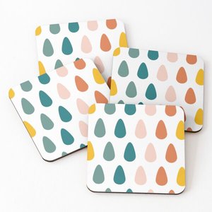 Taza de té de forma cuadrada sostenible, alfombrilla de escritorio, posavasos de resina con aislamiento de madera de pizarra, juego de regalo de epoxi impreso en Star Crafts - Product Image 2