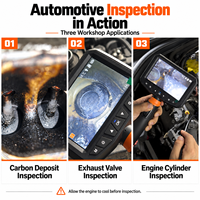 Ultra-fin 4,0 mm 210 °   Boroscope articulé 1080P avec écran de 5 pouces pour inspection automobile de précision