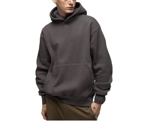 2023 vente en gros pull à capuche personnalisé athlétique poids lourd hommes sweats à capuche coton Streetwear sweats à capuche surdimensionnés pour hommes en vrac - Product Image 3