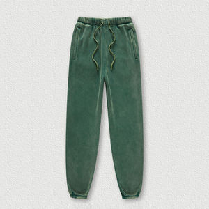 Pantalons de jogging pour hommes, coupe droite, lavage à l'acide, prix de gros, 100% coton, écologiques, décontractés, nouvelle arrivée - Product Image 4