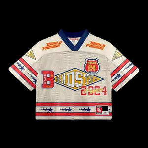 Maillots de football américain personnalisés 2025, élégants, sublimés, uniformes, col en V, entièrement personnalisables, broderie, maillots de football américain - Product Image 6