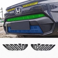 Grille inférieure avant ABS avec protection anti-insectes pour Honda CRV 2023-2024, insert en maille noir mat, protection du radiateur