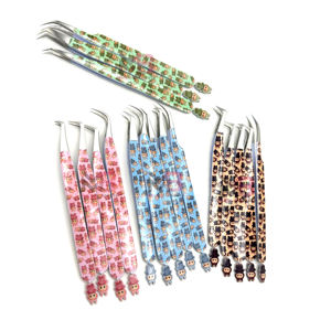 Pinzas de Acero Inoxidable con Diseño de Muñeca para Extensión de Pestañas, Pinzas Sostenibles sin Fibra con Punta Puntiaguda, Alta Demanda - Product Image 2