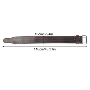 Cinturón de levantamiento de pesas de cuero impermeable a granel, gran oferta, bajo MOQ, servicio OEM, cinturones duraderos de levantamiento de pesas Unisex - Product Image 4