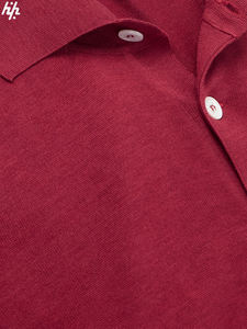 Designers Casual Solid Knitted 100% Cotton <b>Mens</b> for Shirts Short Sleeve 220g High Quality Quick Dry Stylish Custom Embroidered - Product Image 4