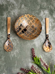 Tazón de cuerno de búfalo desechable ecológico pulido para presentación de alimentos servir frutas utensilios de cocina de cuerno de precio razonable para - Product Image 5