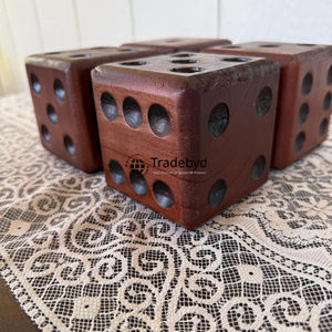 Juego de Dados Poliédricos de Madera de Lujo, 7 Piezas, Dados Naturales Ecológicos para Juegos de Rol y Mesa, Tradebyd - Product Image 4