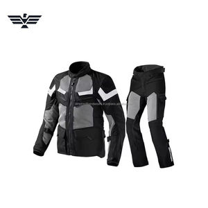 Traje de Motociclismo Unisex Premium, Chaqueta y Pantalones Impermeables para Motociclistas, Talla Grande, Equipo de Protección para Carreras, Paneles Reflectantes - Product Image 4