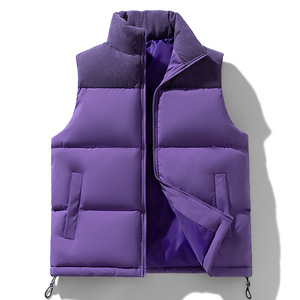 Chaleco Acolchado Térmico de Alta Calidad para Hombre, Estilo Motero, Cuello Alto, Sin Mangas, Otoño, Multibolsillos, Logotipo Personalizable, Ropa Exterior - Product Image 2