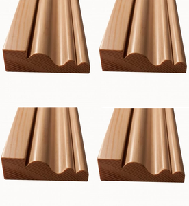 Moulures de plinthes d'armoire en bois massif Garniture de base décorative en bois personnalisée pour armoires cuisines Garnitures en bois de meubles modernes - Product Image 6