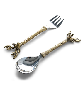 Cuchara de servidor diferente de diseño moderno para postre helado cuchara de servidor de ensalada de latón precio superior artesanía natural - Product Image 5