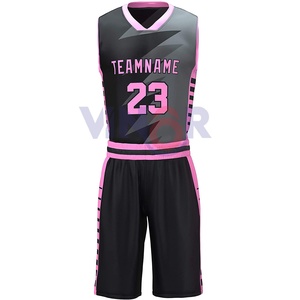 Dernière conception confortable couleur unie légère équipe porter uniforme de basket-ball Logo personnalisé et taille uniforme de basket-ball 2025 - Product Image 2